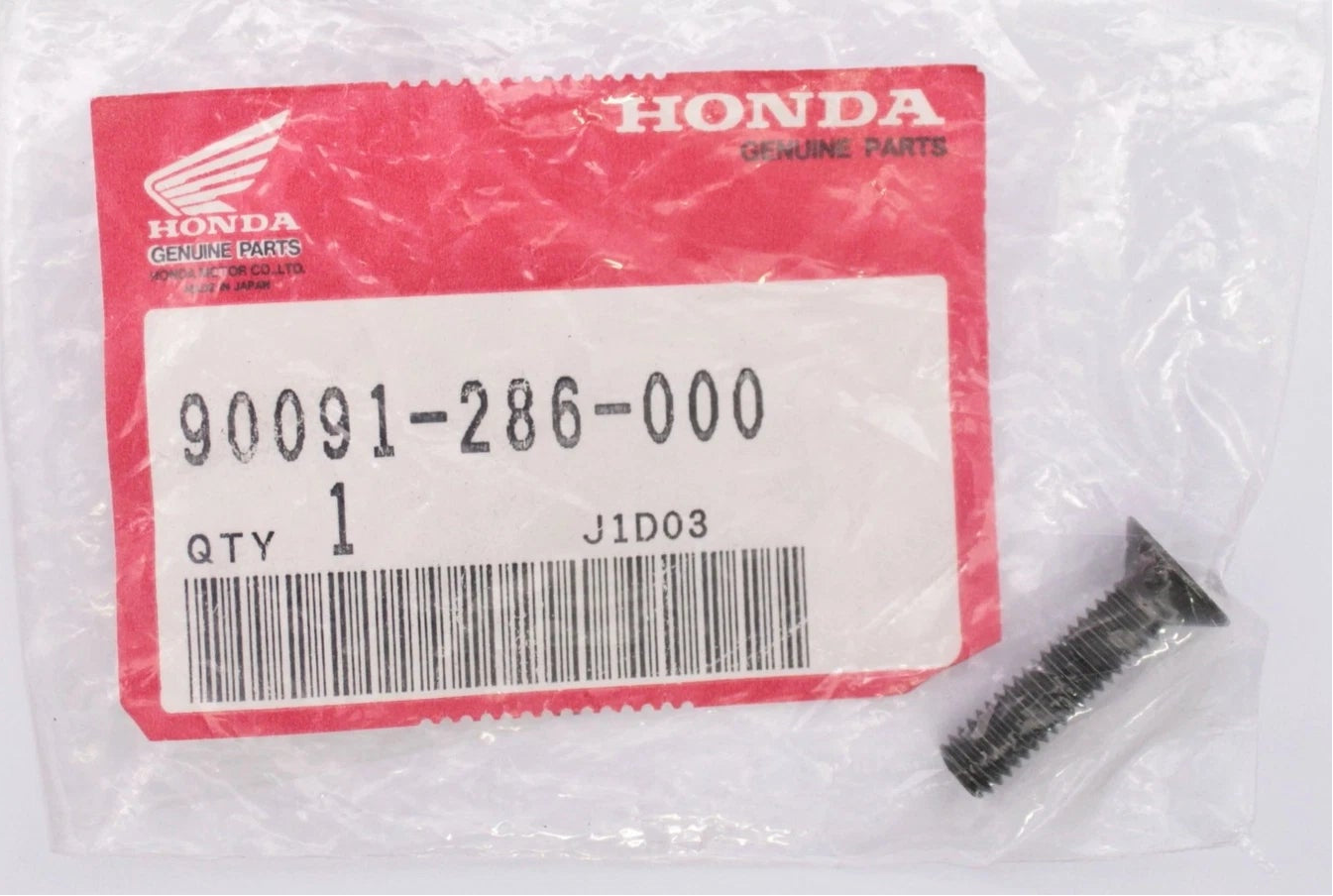 HONDA  FLAT HEAD TAPERED  SCREW  90091-286-000