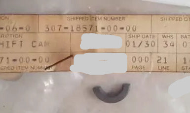 YAMAHA AS2 AT1 CS3 CS5 CT1 G6 G7 HS1 HT1 L5 LS2 RD125 RD200 YG5 YL2 Shift Cam Shim Holder 307-18571-00 / 164-18571-00