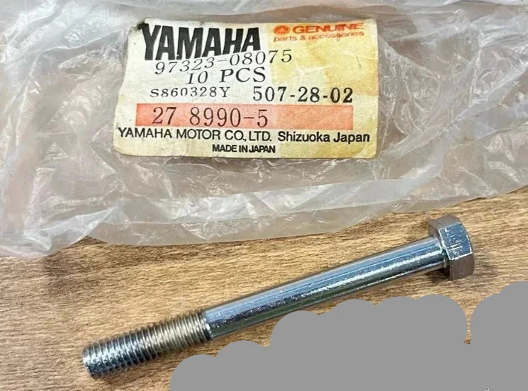 YAMAHA SNOWMOBILE EC ET S SR XL XS650  CHROME BOLT  97323-08075 / 97013-08075