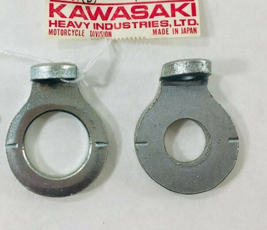 KAWASAKI W1 W2  L/H & R/H Rear Wheel Chain Adjusters Set/2  33040-025 / 33040-026