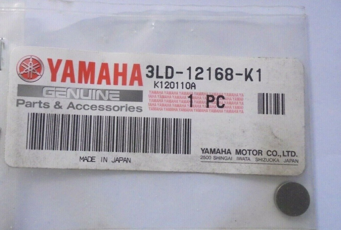 YAMAHA  FJR1300  TTR 250 WR YFZ YZ 400 426 450 500 F VALVE ADJUSTING PAD 1.60 3LD-12168-K1