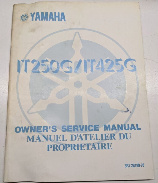 YAMAHA IT250G IT425G 1980 Owner's Service Manual  3R7-28199-70  #B198