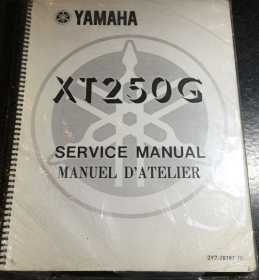 YAMAHA XT250G 1980  Service Manual   3Y2-28197-70  #B133