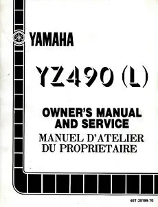 YAMAHA YZ490 L 1984  Owner's & Service Manual  40T-28199-70  #B139