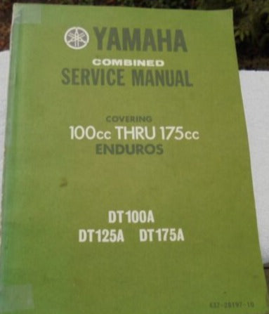 YAMAHA DT100 DT125 DT175 A 1974 Service Manual 437-28197-10  #B210