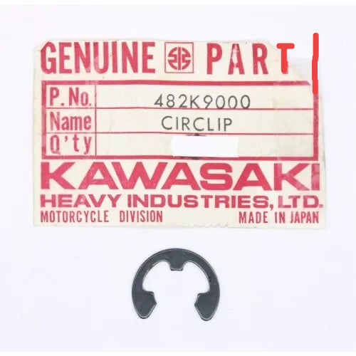 KAWASAKI GPz750 KD80 KE100 KH125 ZX-7 ZX750 Factory Circlip - E-Clip Type 482K9000