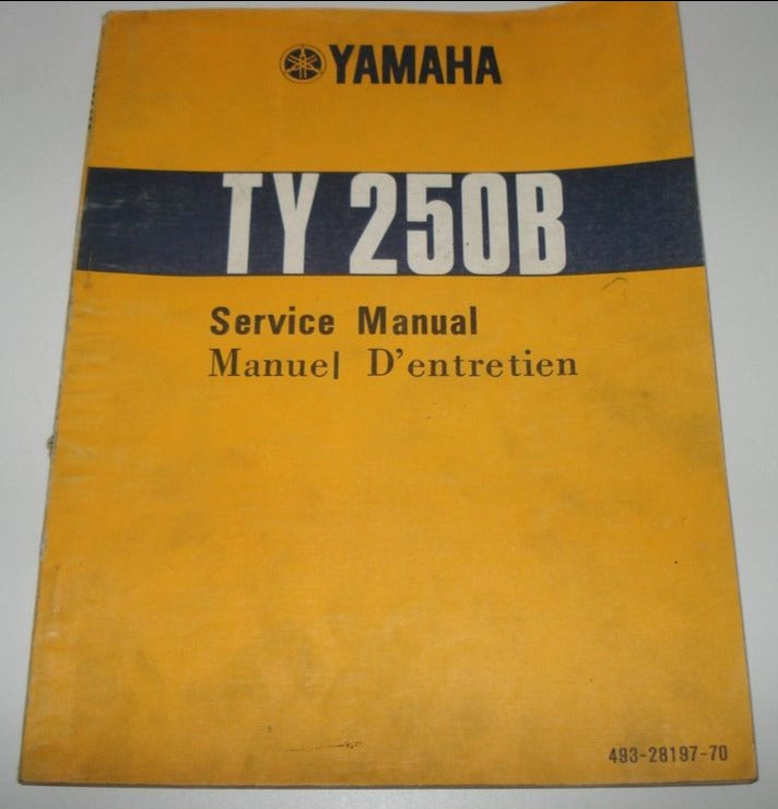 YAMAHA TY250B TY250 B 1975 Service Manual  493-28197-70   #B211