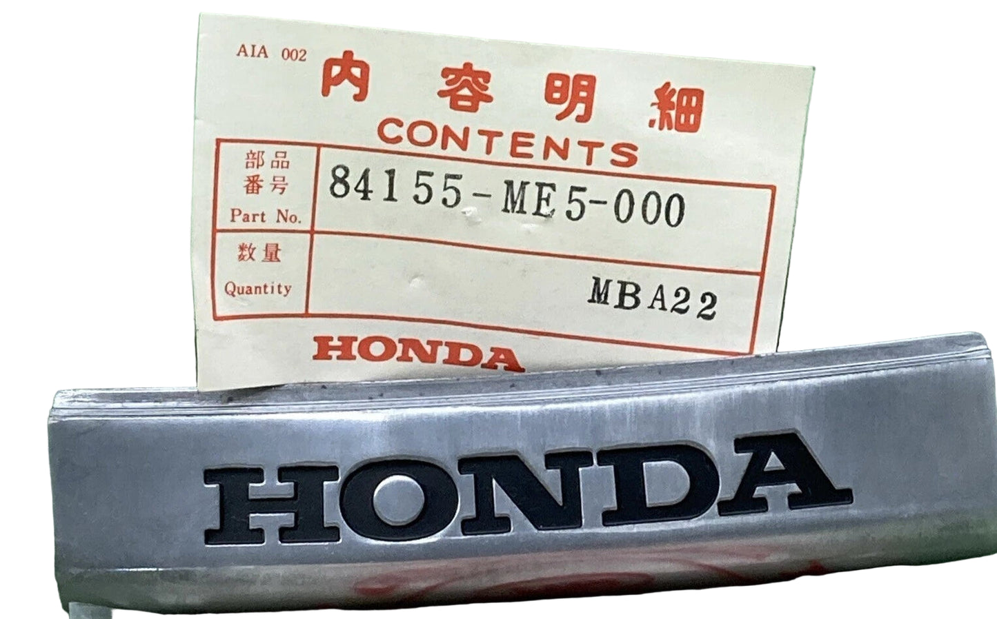 HONDA CB650SC  CB650 Rear Grab Rail Joint Emblem  84155-ME5-000