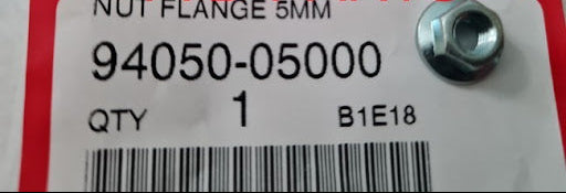 HONDA   5mm FLANGE NUT  94050-05000