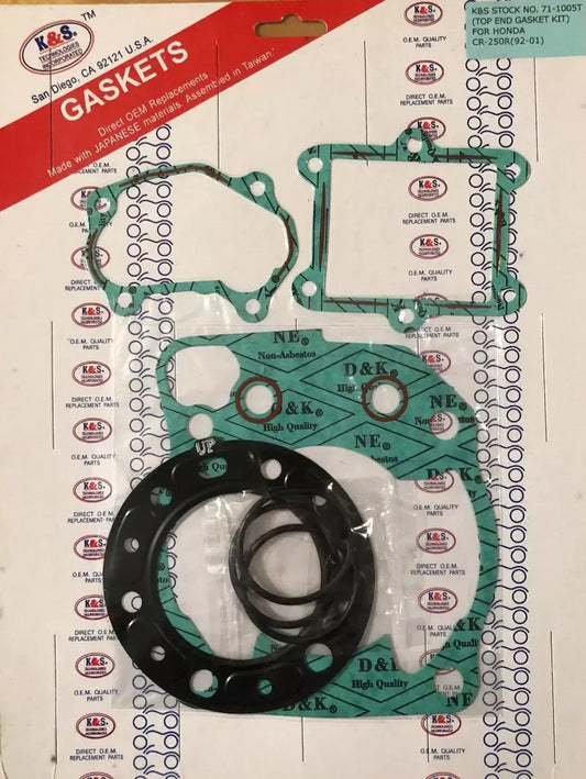 HONDA 1992-2001 CR250R K&S TOPND GASKET SET 71-1005T