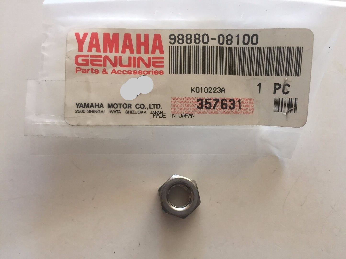 YAMAA VMAX1200  XV250   NUT ,98880-08100 / 99780-08600-00 *