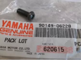 YAMAHA Factory Hardware - Screws, Bolts, Washers, etc.  90149-06228