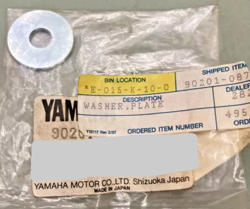 YAMAHA Factory Hardware - Screws, Bolts, Washers, etc.  90201-08753