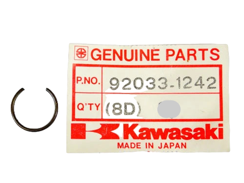 KAWASAKI KDX200 KDX220  KX125 Factory Piston Pin Snap Ring 92033-1242