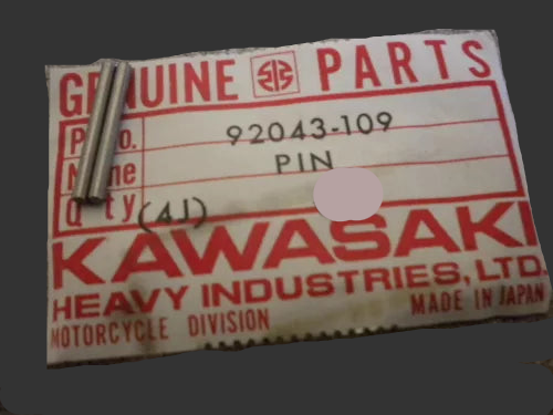 KAWASAKI KZ900 KXT250 Z1 Factory Transmission Shift Drum Pin 92043-109