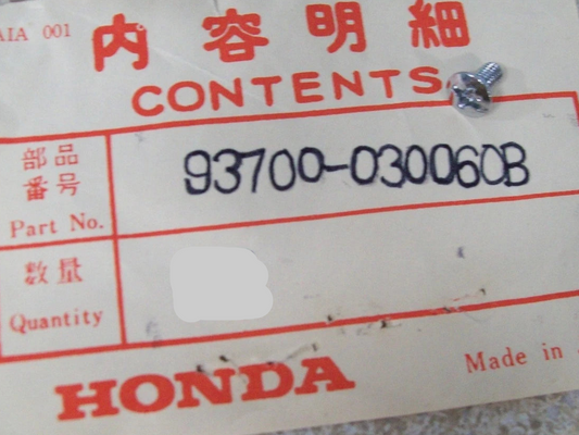 HONDA ATC CB CL GL SL Z50 Factory Oval Head Screw 3x6   93700-030 06-0B