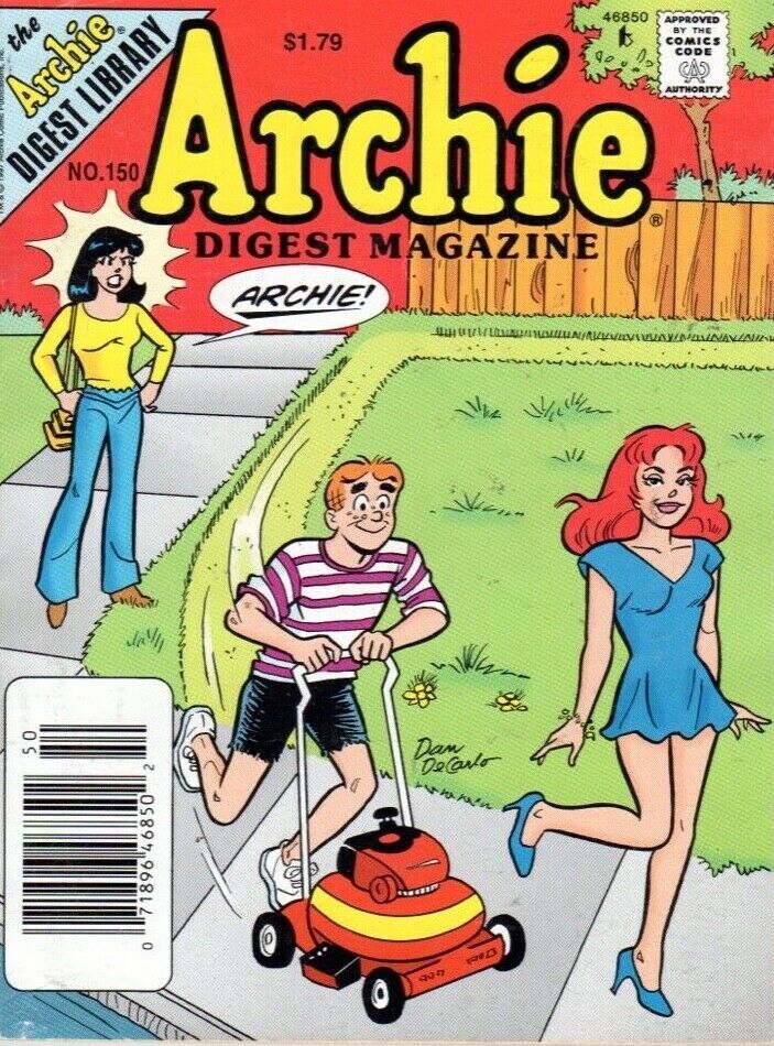 ARCHIE ANDREWS  COMICS DIGEST MAGAZINE 128 PAGES  # 150