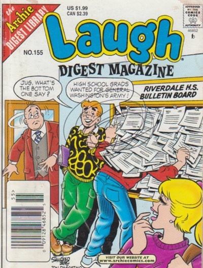 LAUGH  COMICS DIGEST MAGAZINE 128 PAGES  # 155