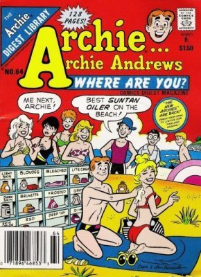 ARCHIE ANDREWS  COMICS DIGEST MAGAZINE 128 PAGES  # 64