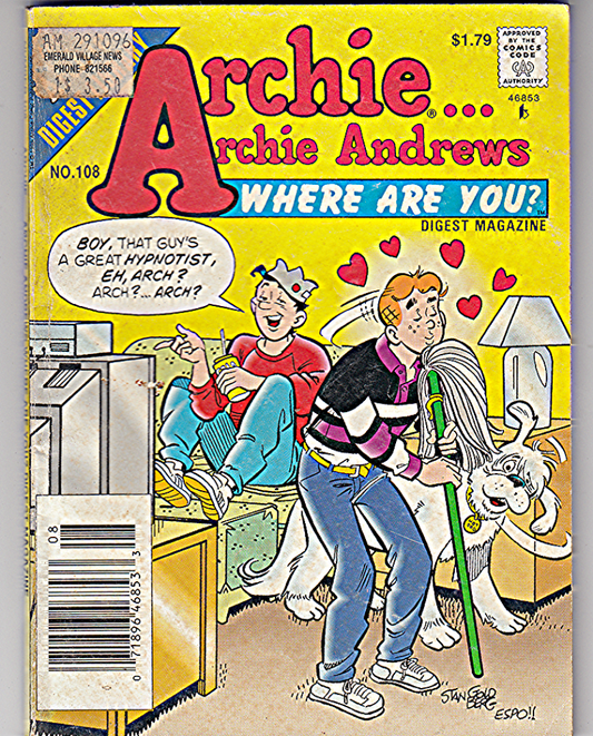 ARCHIE ANDREWS  COMICS DIGEST MAGAZINE 128 PAGES   # 108