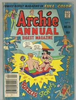 ARCHIE ANNUAL COMICS DIGEST MAGAZINE 128 PAGES  # 35