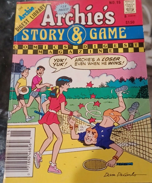 ARCHIE STORY & GAME COMICS DIGEST MAGAZINE 128 PAGES  # 15