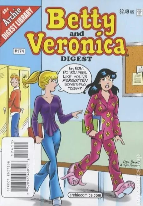 BETTY AND  VERONICA  COMICS DIGEST MAGAZINE 128 PAGES  # 174