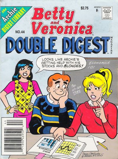 BETTY AND VERONICA  DOUBLE DIGEST MAGAZINE 256 PAGES  # 44