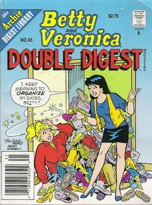 BETTY AND VERONICA  DOUBLE DIGEST MAGAZINE 256 PAGES  # 45