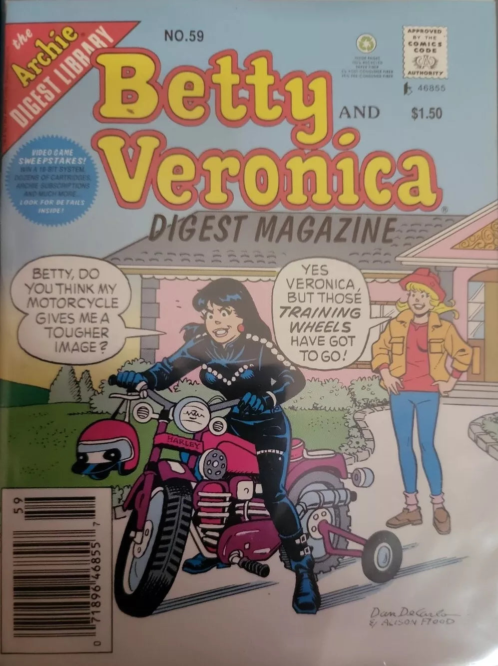 BETTY & VERONICA  DIGEST MAGAZINE 128 PAGES  # 59  ..