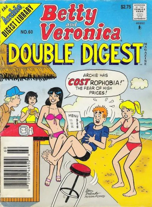 BETTY AND VERONICA  DOUBLE DIGEST MAGAZINE 256 PAGES  # 60