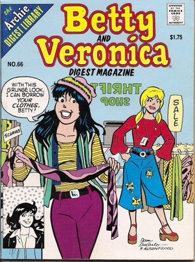 BETTY & VERONICA  DIGEST MAGAZINE 128 PAGES  # 66