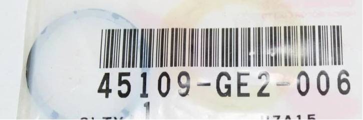 HONDA BRAE  CALIPR  DUST SEAL  45109 -GF2-006