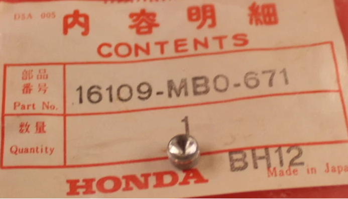 HONDA- VF500 VF700 VF1100 GL CARBURETOR MIXTURE ADJUST LIMIT CAP  16109-MB0-671