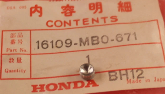 HONDA- VF500 VF700 VF1100 GL CARBURETOR MIXTURE ADJUST LIMIT CAP  16109-MB0-671