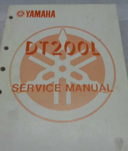YAMAHA DT200L DT200 L 1984 Service Manual  40R-28197-70  #B189