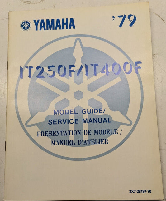YAMAHA IT250F / IT400F 1979  Model Guide Service Manual  2X7-28197-70  #B197