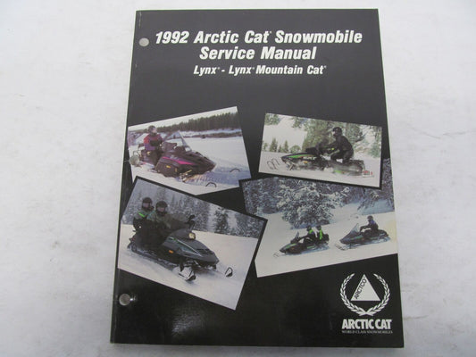 ARCTIC CAT 1992 SNOWMOBILE  Lynx - Lynx Mountain Cat  Service Manual  2254-735  #B76