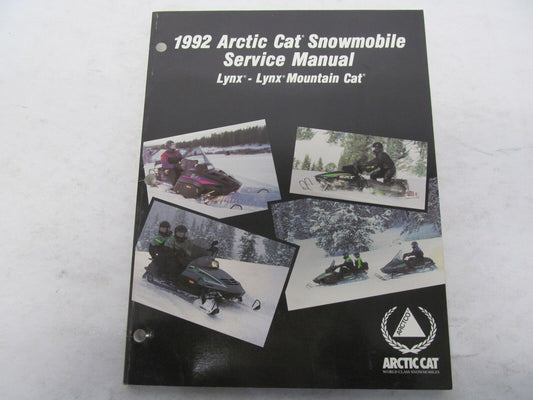 ARCTIC CAT 1992 SNOWMOBILE Lynx - Lynx Mountain Cat Service Manual 2254-735 #B76