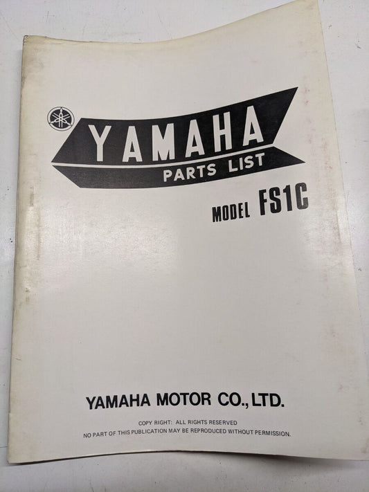 YAMAHA 1975 FS1C PARTS MANUAL 557-281199-HO
