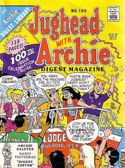 JUGHEAD WITH ARCHIE DIGEST MAGAZINE 128 PAGES  # 100