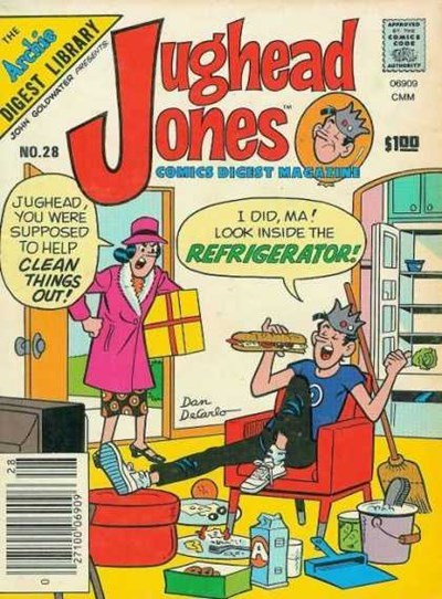 JUGHEAD JONES COMICS DIGEST MAGAZINE 128 PAGES  # 28