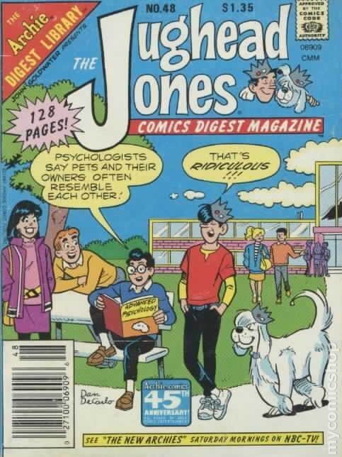 JUGHEAD JONES COMICS DIGEST MAGAZINE 1987 # 48