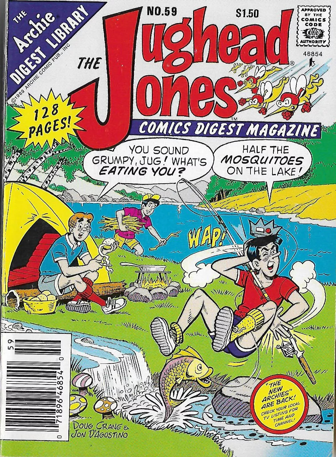 JUGHEAD JONES COMICS DIGEST MAGAZINE 128 PAGES  # 59