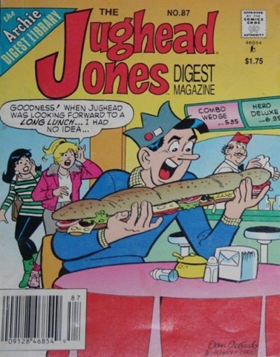 JUGHEAD JONES COMICS DIGEST MAGAZINE 128 PAGES  # 87