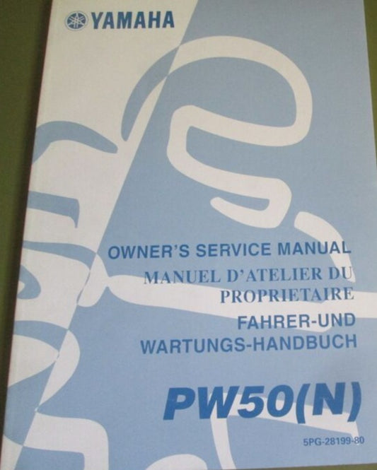 YAMAHA PW50 (N) 2000 Owner's Service Manual 5PG-28199-80  #B162