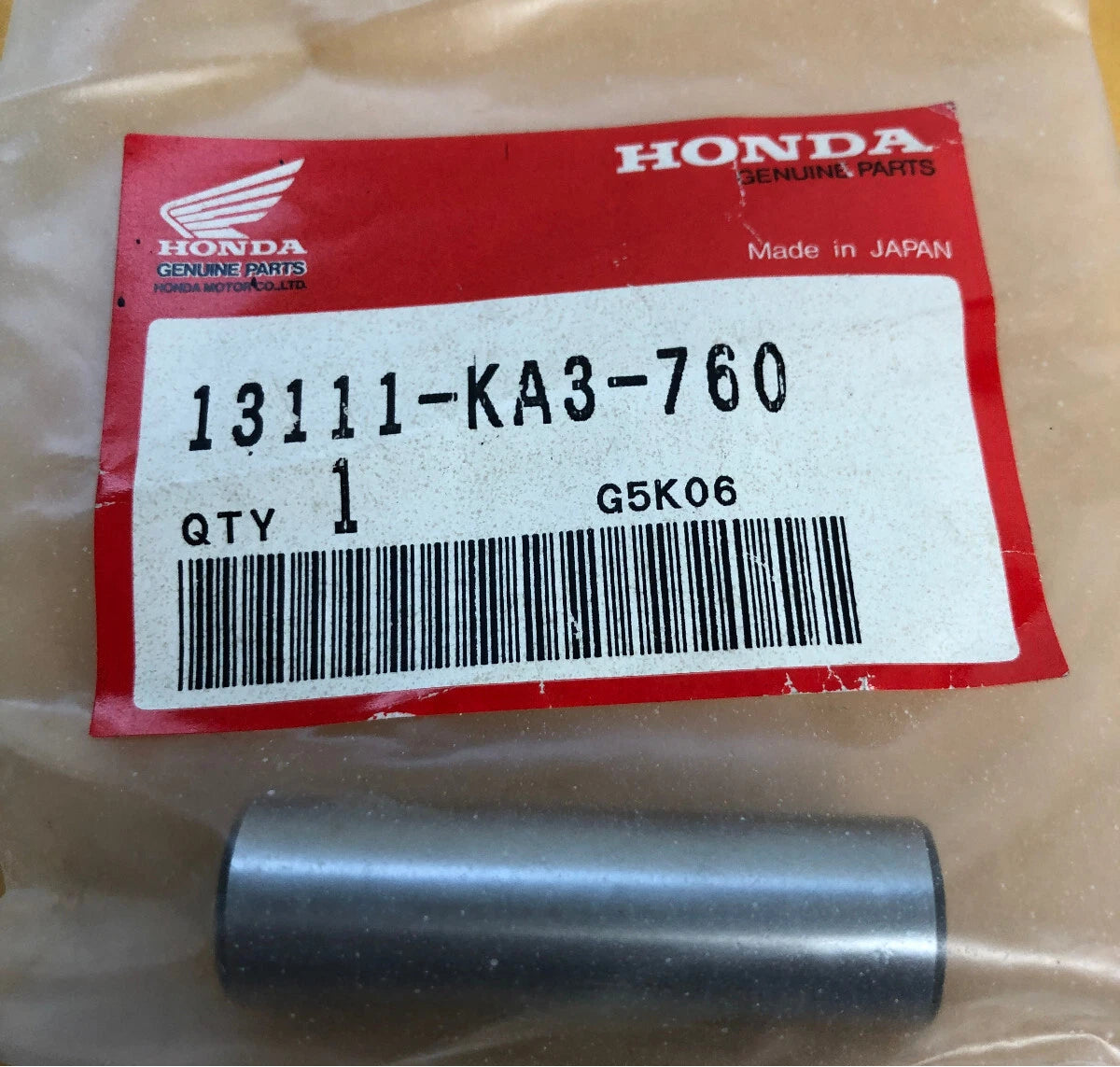 HOONDA       PISTON PIN   13111-KA3-760