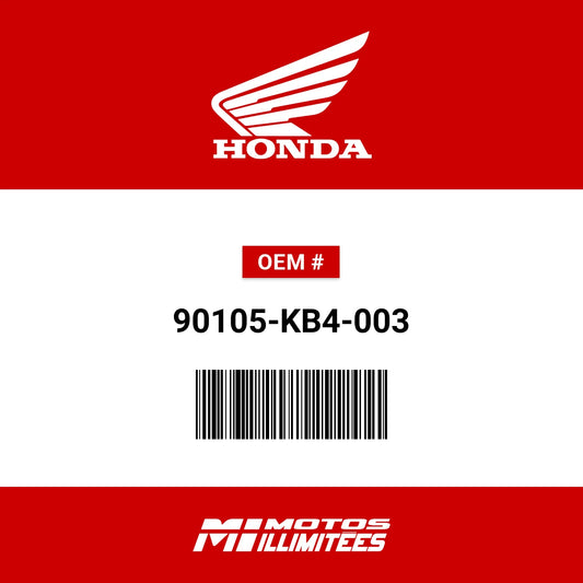 HONDA CM250 SCEW 90105-KB4-003
