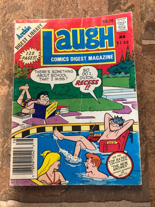 LAUGH  COMICS DIGEST MAGAZINE 128 PAGES 1988  # 78