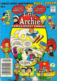 LITTLE ARCHIE COMICS DIGEST ANNUAL MAGAZINE 128 PAGES  #  8